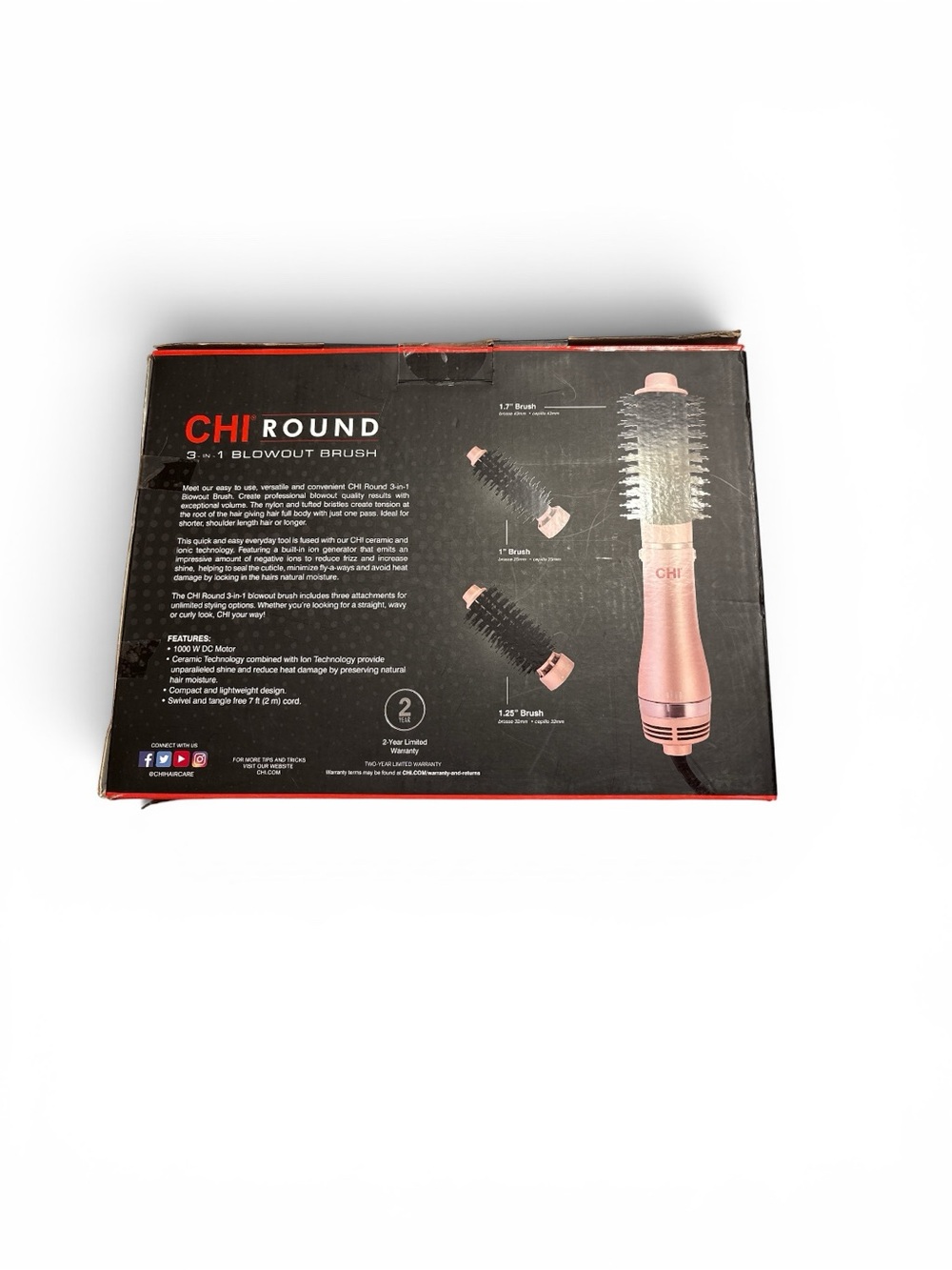 CHI Round 3-in-1 Blowout Brush | Open Box | Never Used - Picture 3 of 10